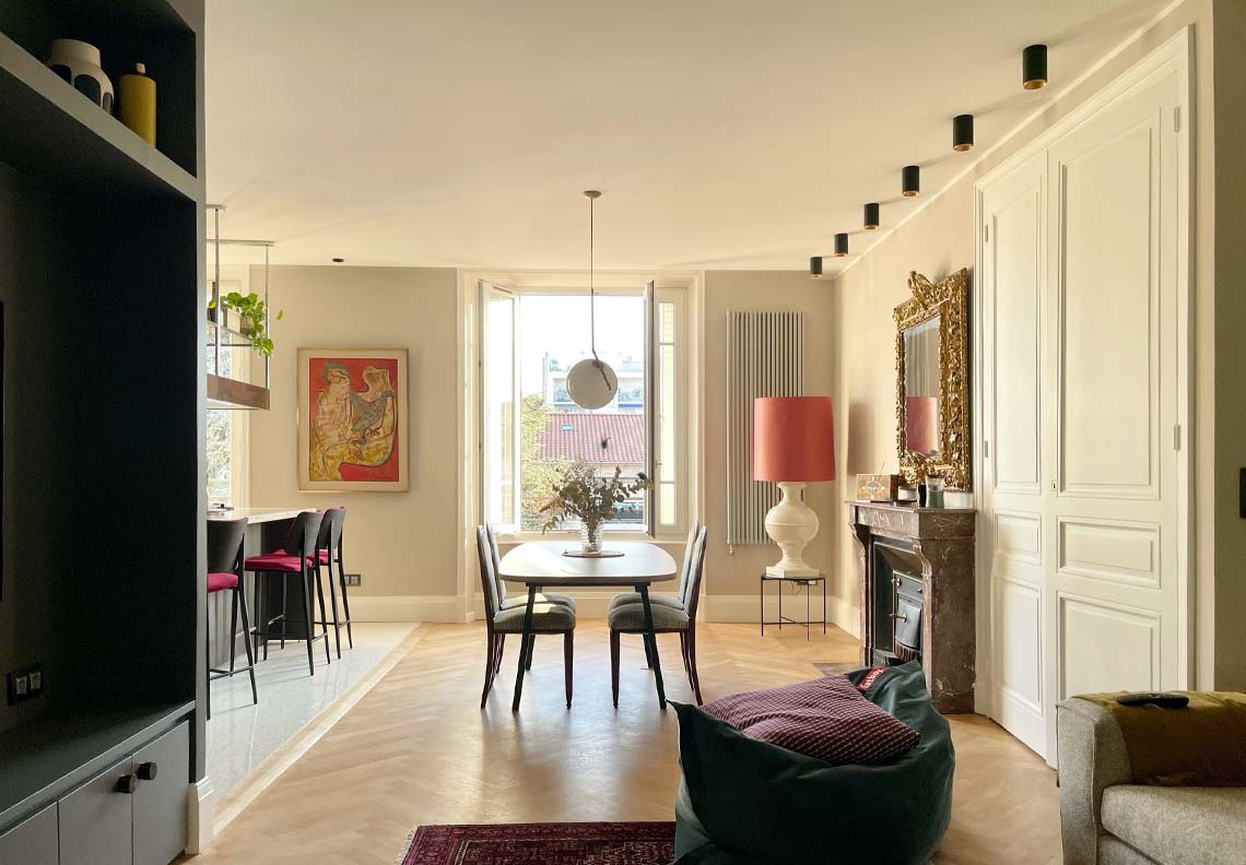 Architecture intérieure haut de gamme appartement Lyon 8ème arrondissement