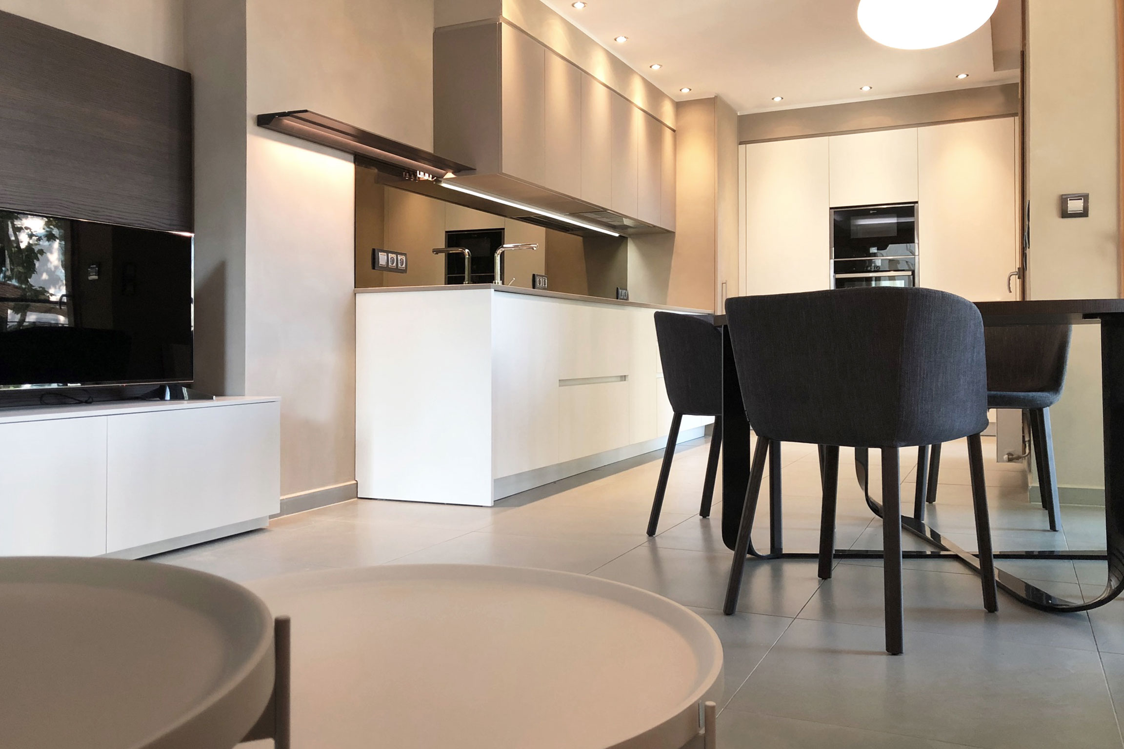Aménagement d'un appartement neuf, création d'une cuisine à Lyon